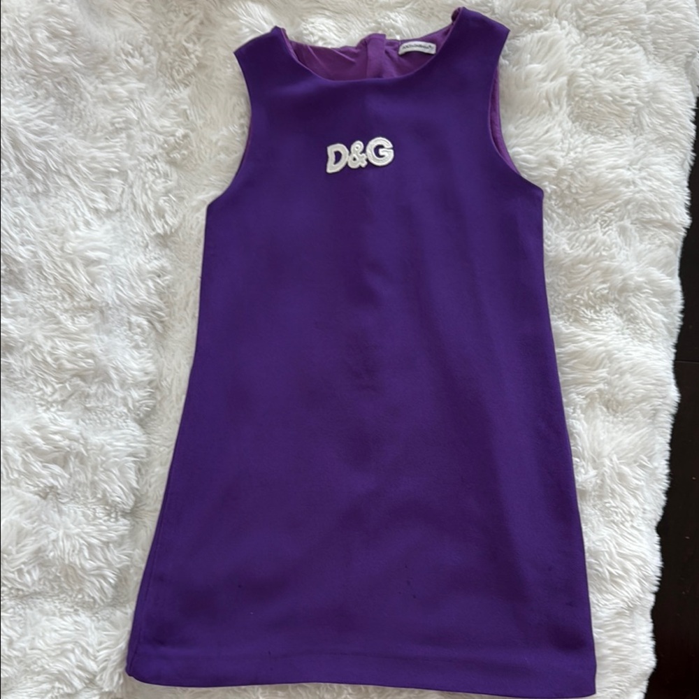 Dolce & Gabbana Vibrant Purple Sleeveless Dress